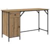 vidaXL Računalni stol Umjetnički hrast 131 x 48 x 75 cm