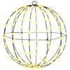 vidaXL Lopta Topla bijela 40 x 40 x 42 cm Metal 120 LED lampica