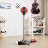 vidaXL Set lopte za udaranje s rukavicama i crpkom podesivi 81-122 cm