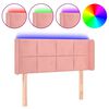 vidaXL LED uzglavlje ružičasto 93x16x78/88 cm bar&scaron;unasto