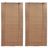 vidaXL Rolete od bambusa 2 kom 150 x 220 cm smeđe