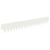 vidaXL Ograda oko Travnjaka 10 pcs 103 x 15 cm metal Bijela