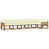 vidaXL Set vanjskih sofa 6 kom. Prirodna i krem