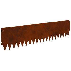 vidaXL Ograda oko Travnjaka 20 pcs 103 x 25 cm Čelik Rđa