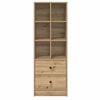 vidaXL Highboard hrast artisan 45.5 x 34 x 127 cm Konstruirano drvo