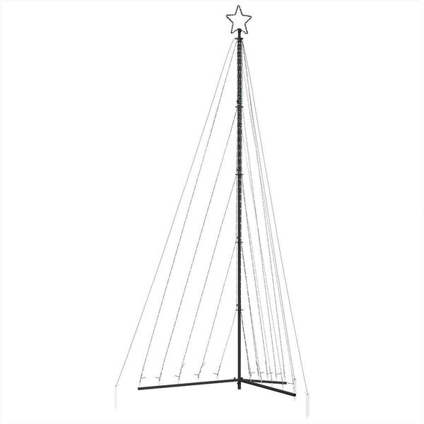 vidaXL LED božićno drvce 570 LED toplo bijelo 399 cm