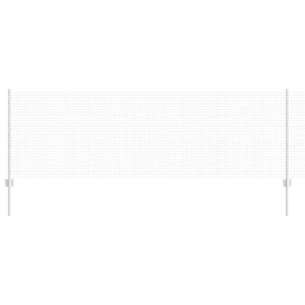 vidaXL Ograda s postovima Srebrno 0,8 x 10 m Čelik