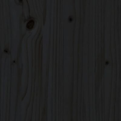 vidaXL 5-dijelna vrtna garnitura s jastucima crna od masivnog drva