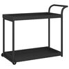 vidaXL Barska kolica crna 100 x 45 x 83 cm od poliratana