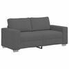 vidaXL Dvosjed tamno sivi 180x77x82 cm korduro tkanina