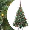vidaXL Umjetno božićno drvce s stalakom Zelena 120 cm PE i PVC