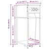 vidaXL Noćni ormar Smeđi hrast 41 x 28 x 76 cm Konstruirano drvo