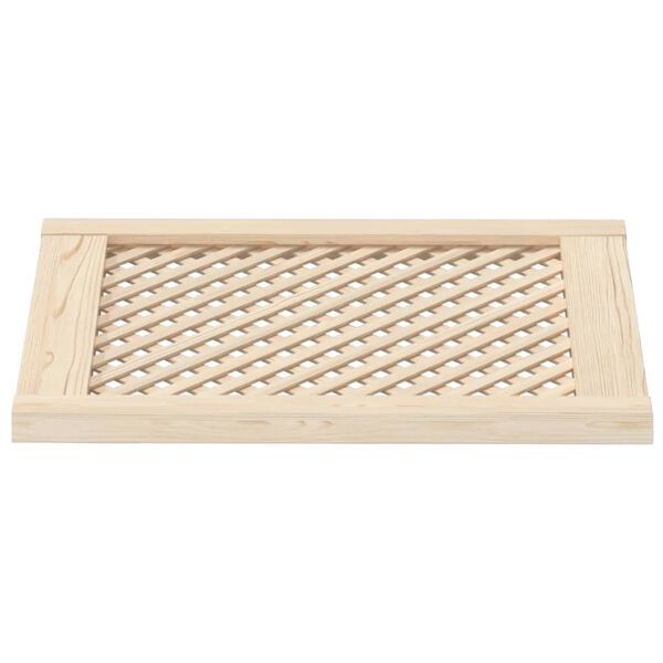 vidaXL Vrata za ormarić re&scaron;etkasti dizajn 2 kom 49,5x61,5 cm borovina