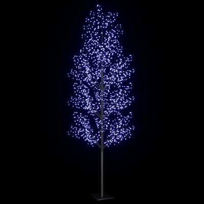 vidaXL Božićno drvce s 1200 LED žarulja plavo svjetlo 400 cm