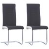 vidaXL Konzolne blagovaonske stolice od tkanine 2 kom crne