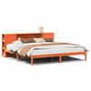 vidaXL Krevet s regalom za knjige bez madraca 200x200 cm od borovine