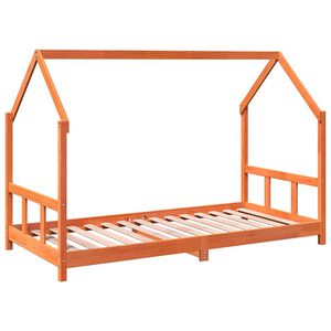 vidaXL Okvir za dječji krevet vo&scaron;tano smeđi 90x190 cm masivna borovina