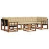 vidaXL Set vanjskih sofa 8 kom. Prirodna i bež