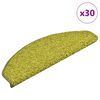 vidaXL Prostirke za stepenice 30 kom 65x21x4 cm Zelene poluokrugle velike