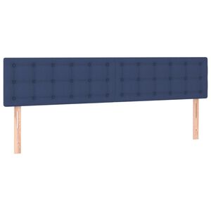 vidaXL Uzglavlja plava 180x5x78/88 cm od tkanine