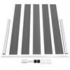 vidaXL Vrtna ograda WPC 180 x 105 cm siva