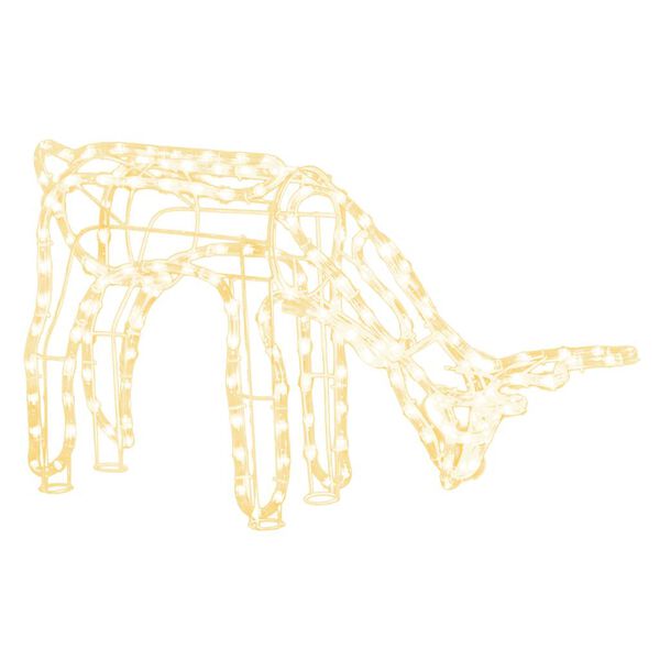 vidaXL Figura božićnog soba topla bijela 73 x 31 x 45 cm