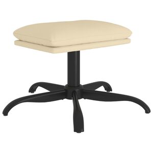 vidaXL Tabure krem 60x60x36 cm od tkanine