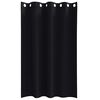vidaXL Zavjese za blackout s prstenovima 2 pcs Crna 175 x 140 cm