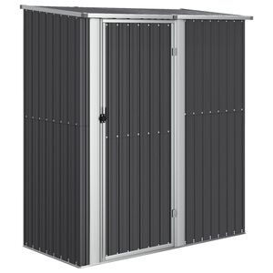 vidaXL Vrtno spremi&scaron;te antracit 180,5 x 97 x 209,5 cm pocinčani čelik