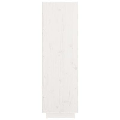 vidaXL Visoka komoda bijela 74 x 35 x 117 cm od masivne borovine