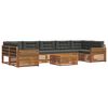 vidaXL Set vanjskih sofa 8 kom. Prirodna i antracit