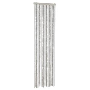 vidaXL Zastor protiv muha svjetlosivi i bijeli 56x200 cm od &scaron;enila