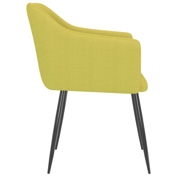 vidaXL Blagovaonske stolice od tkanine 2 kom zelene