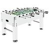 vidaXL Stolni nogomet čelični 60 kg 140 x 74,5 x 87,5 cm bijeli