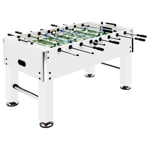 vidaXL Stolni nogomet čelični 60 kg 140 x 74,5 x 87,5 cm bijeli