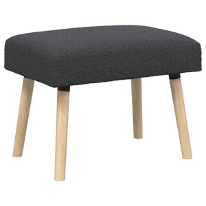 vidaXL klupa Jednobojno Tamnosiva 60 x 40 x 45 cm Boucl&eacute;