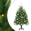 vidaXL Božićno drvce s 150 LED svjetlima s stalakom Zelena 120 cm PE