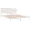 vidaXL Dugi okvir kreveta bez madraca bijeli 200 x 220 cm masivno drvo