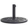 vidaXL Baza suncobrana za stupove &Oslash; 38/48 mm 12 kg okrugla
