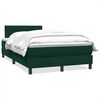 vidaXL Box spring krevet s madracem tamnozeleni 120x210 cm bar&scaron;unasti