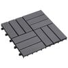 vidaXL Pločice za decking 20 kom. Siva 30 x 30 cm Acacijsko drvo