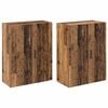 vidaXL Ormar za montažu na zid 2 pcs Staro drvo 69,5 x 34 x 90 cm
