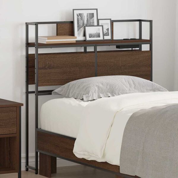 vidaXL Skladi&scaron;no uzglavlje Smeđi hrast 75 cm Konstruirano drvo