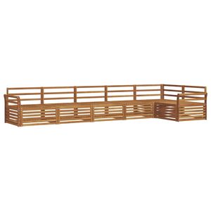vidaXL Set vanjskih sofa 6 kom. Prirodna