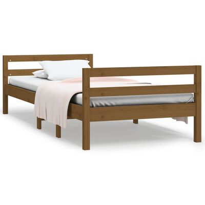 vidaXL Okvir za krevet smeđa boja meda 80 x 200 cm od masivne borovine