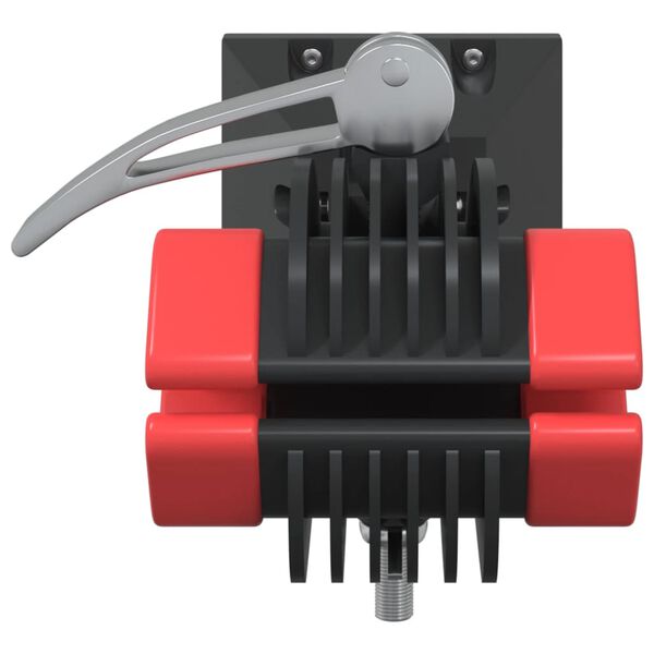 vidaXL Stalak za popravak bicikla zidni sklopivi crveno-crni čelični