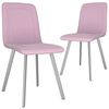 vidaXL Blagovaonske stolice 2 kom ružičaste bar&scaron;unaste
