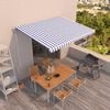 vidaXL Tenda na automatsko uvlačenje 450 x 350 cm plavo-bijela