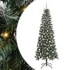 vidaXL Umjetno božićno drvce Zelena 210 cm PVC, plastika i čelik