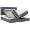 vidaXL Krevet s od storage s uzglavljem Tamno siva 180 x 200 cm Bar&scaron;un